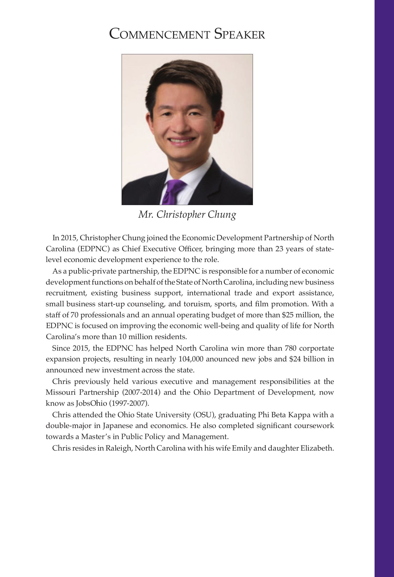 Fall 2020 Commencement Program, page 3