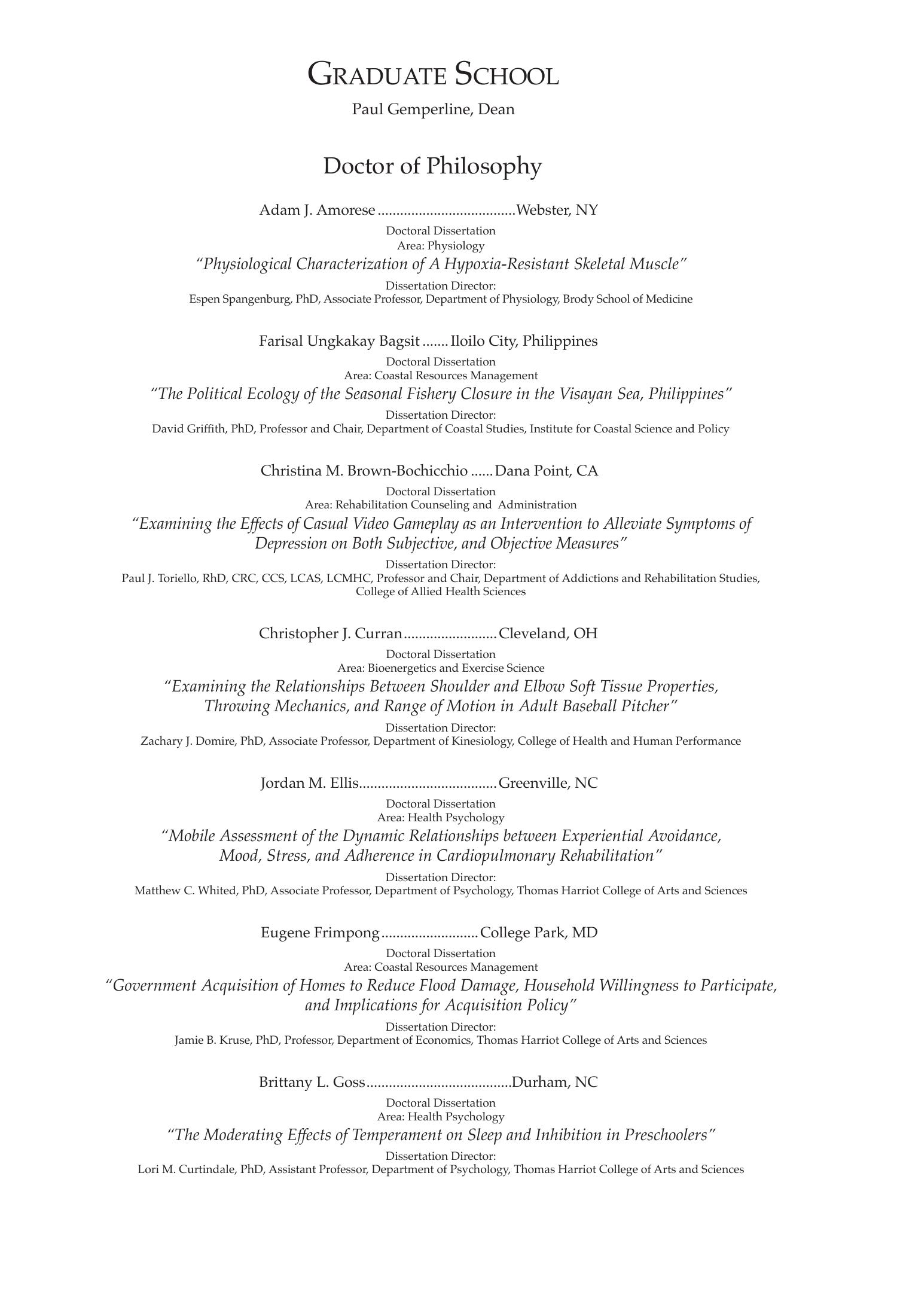 Fall 2020 Commencement Program, page 5