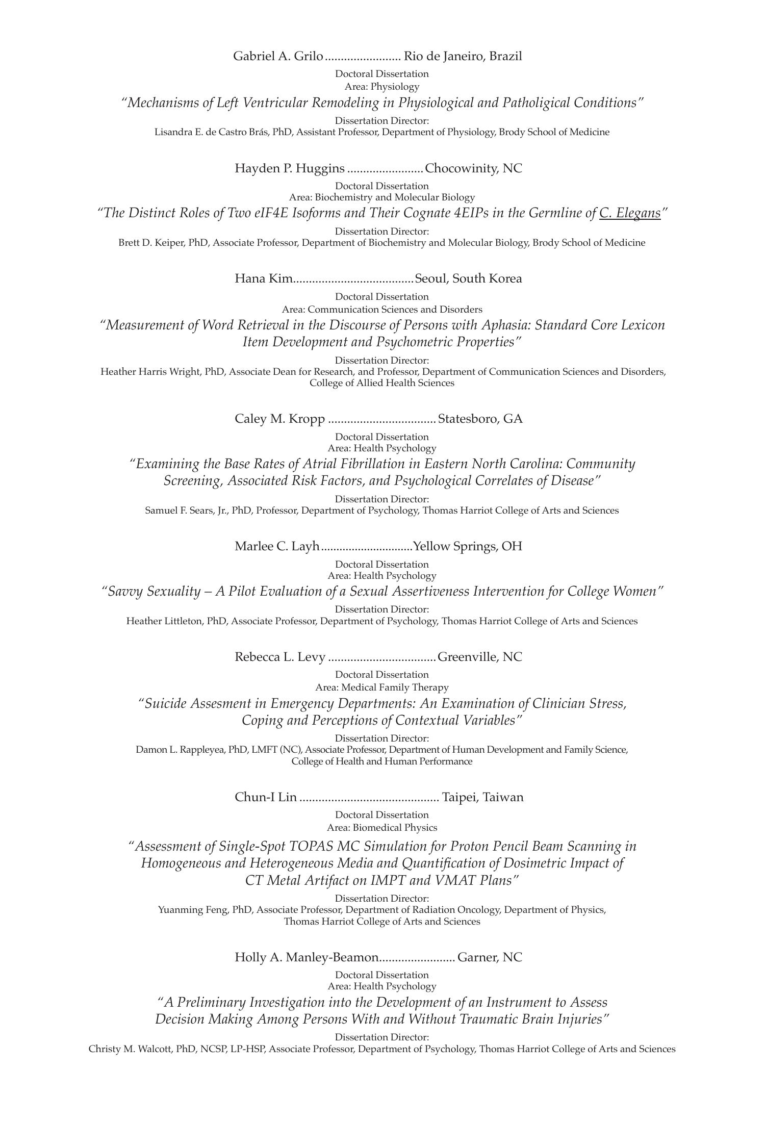 Fall 2020 Commencement Program, page 6