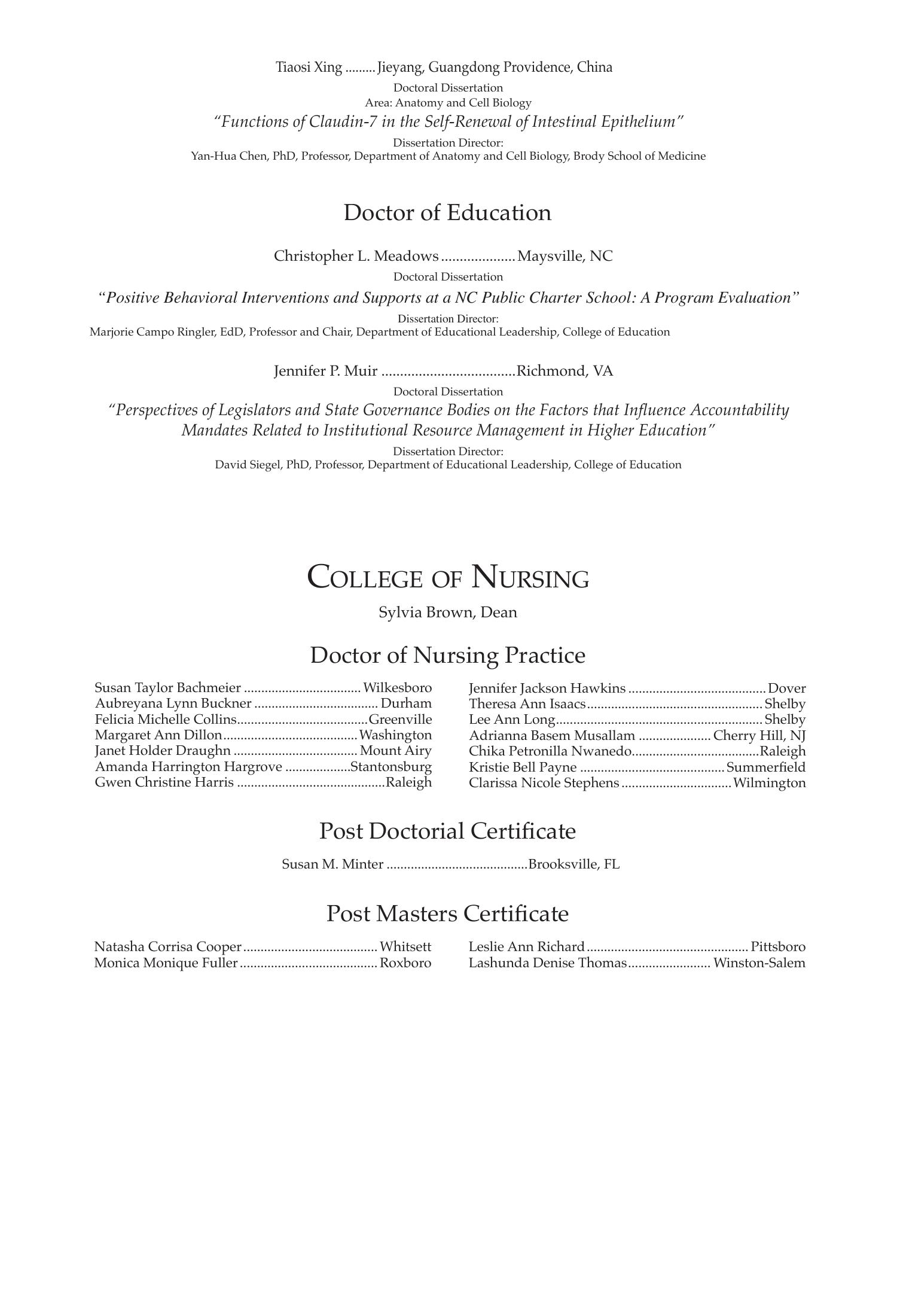 Fall 2020 Commencement Program, page 9