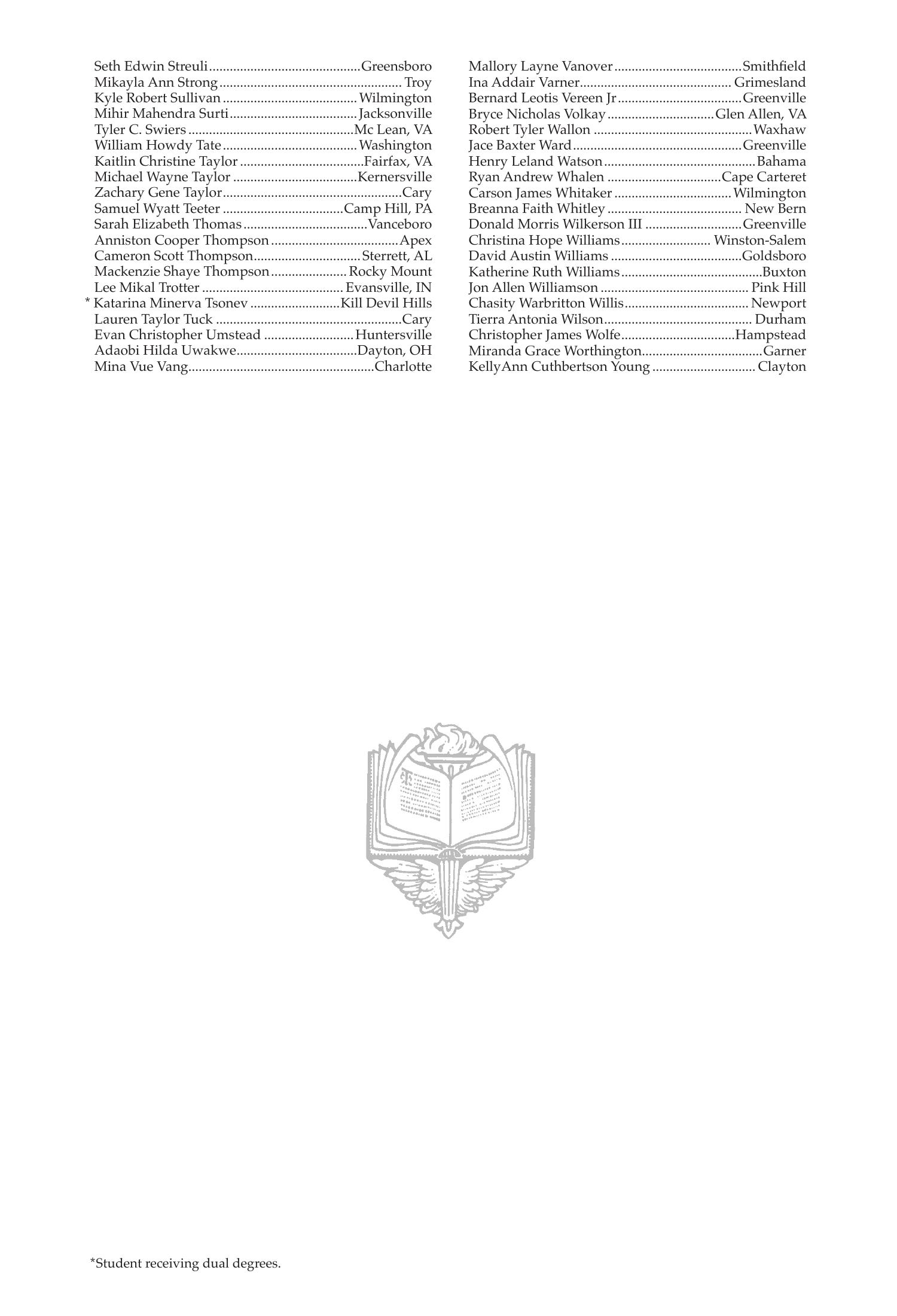 Fall 2020 Commencement Program, page 25