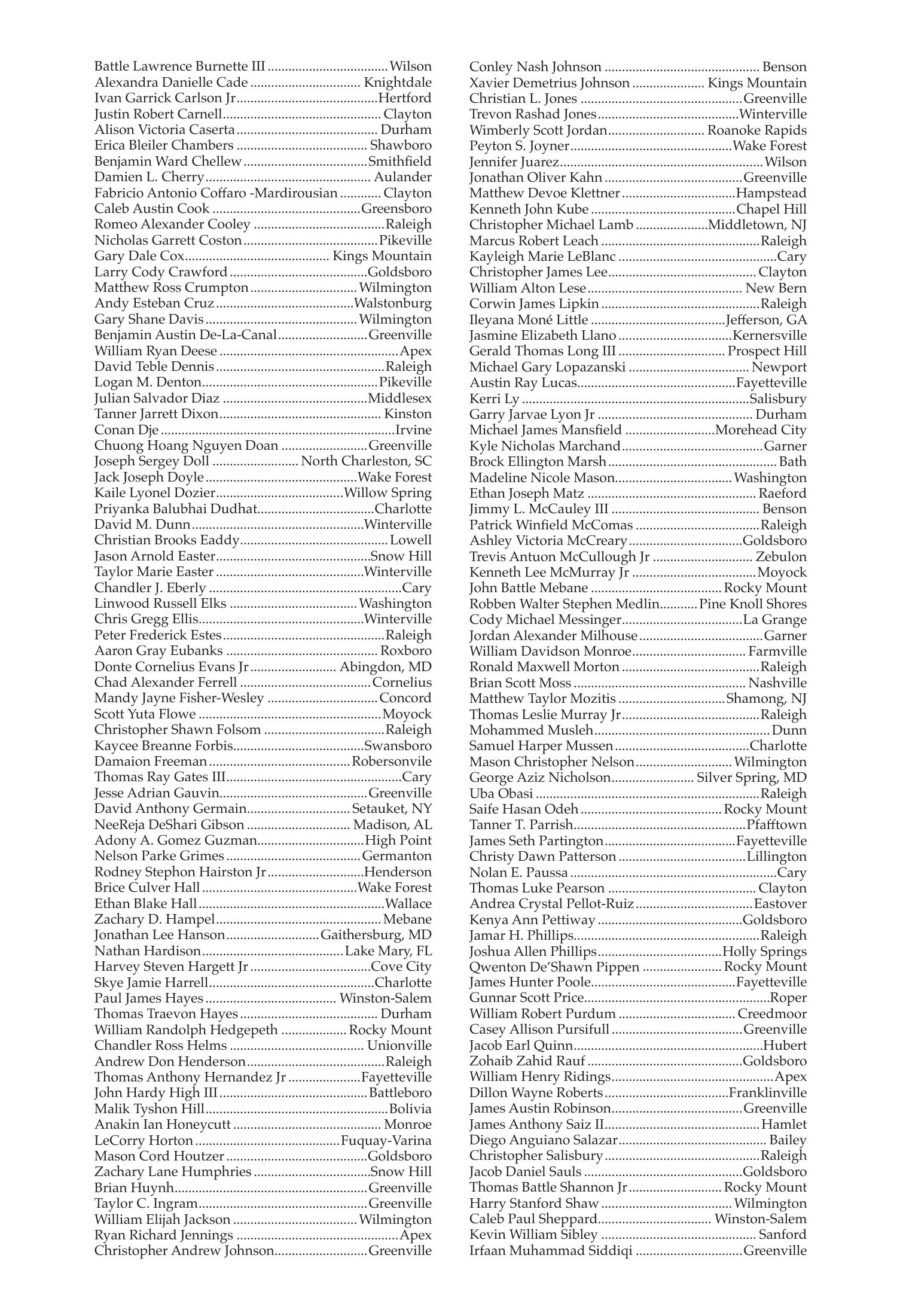 Fall 2020 Commencement Program, page 28
