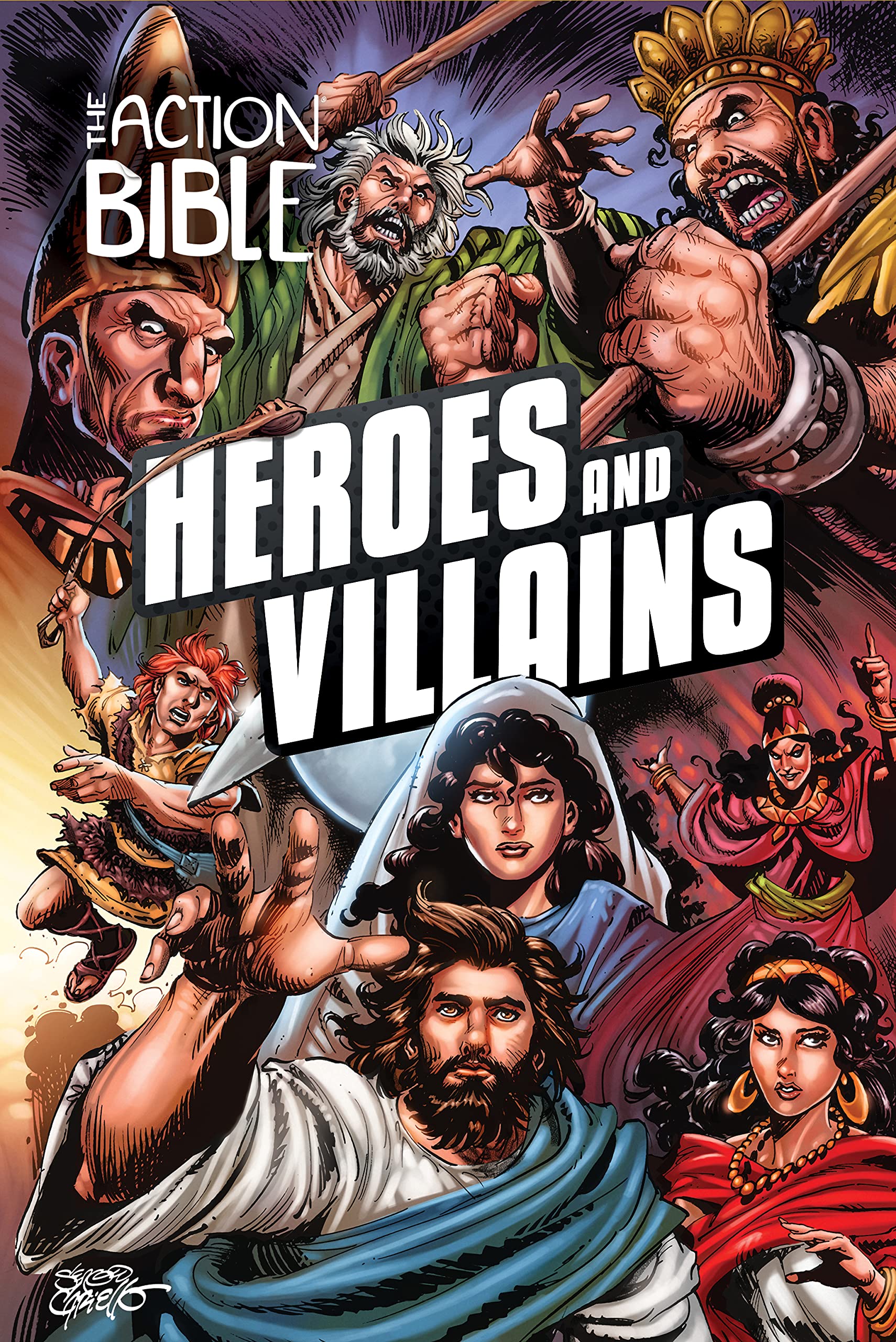 Cover of The Action Bible: Heroes and Villains