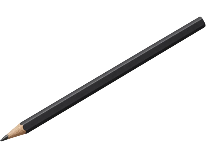 A graphite pencil